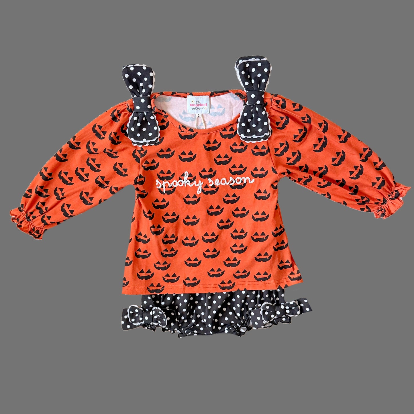 FINAL SALE: Spooky Season Jack-o-Lantern Diaper Set *DEFECT*