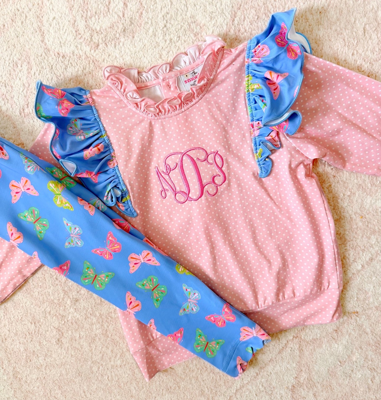 CUSTOM PREORDER: Monogram Elliana’s Butterfly Legging Set (November TAT)
