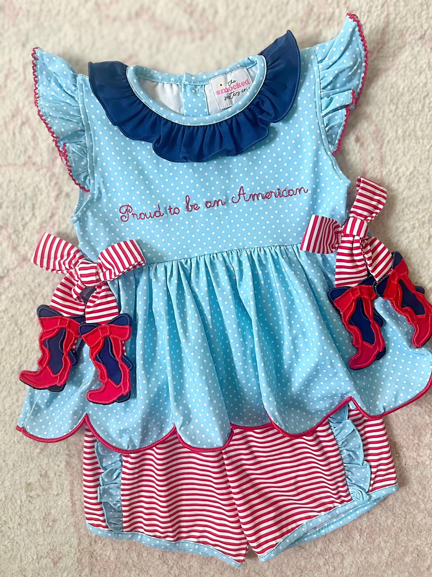 Proud To Be An American Shorts Set