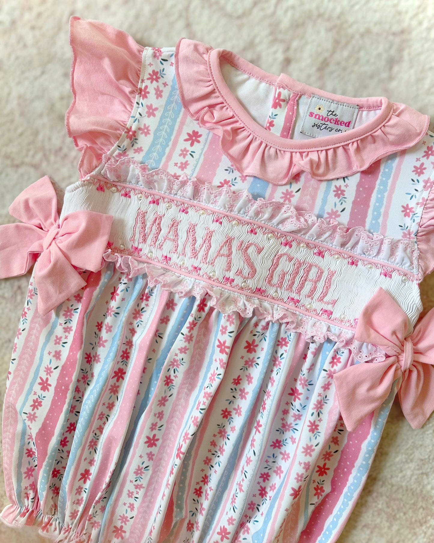 Addison’s Pastel Floral Mama’s Girl Shorts Set