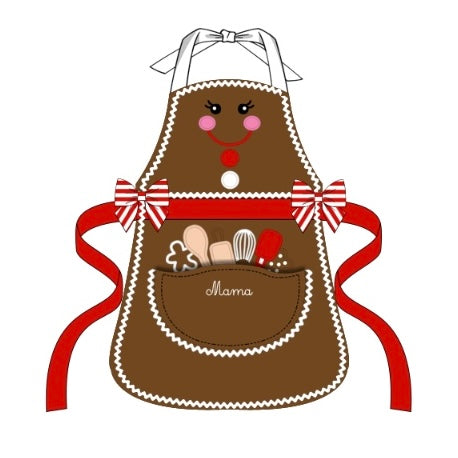 PREORDER: Gingerbread Apron- ADULT (October TAT)
