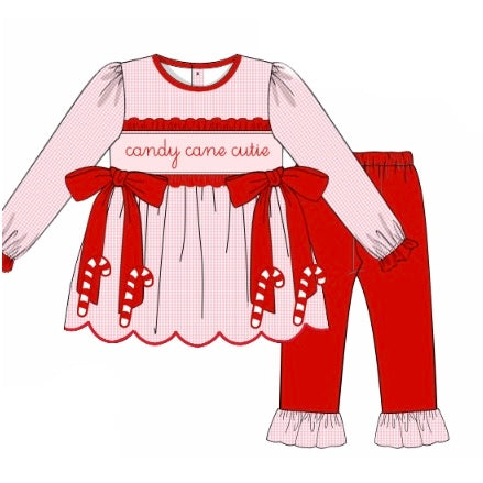PREORDER: Candy Cane Cutie Legging Set (October TAT)