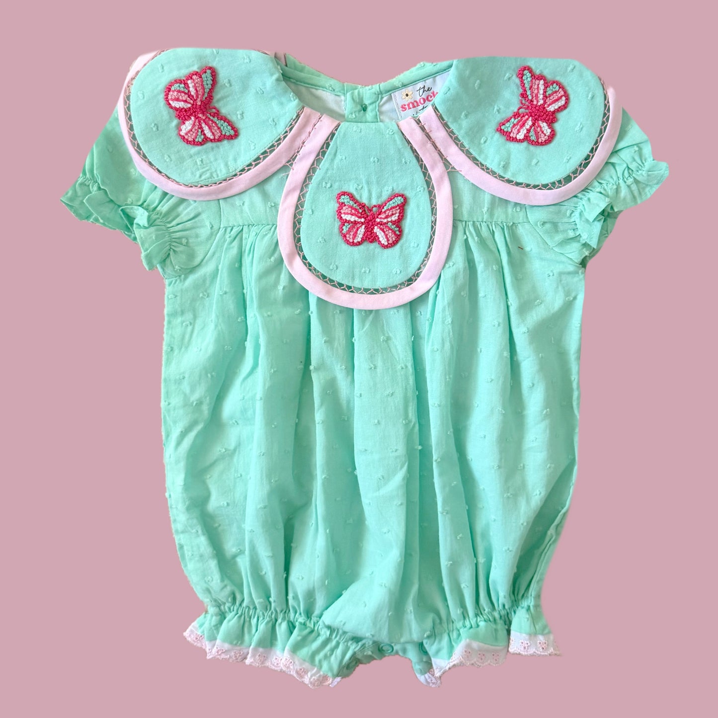 French Knot Butterfly Petal Neck Bubble