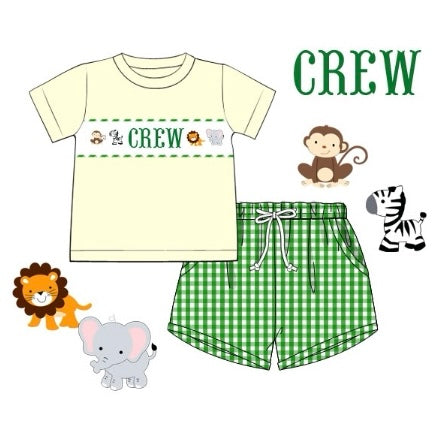 CUSTOM PREORDER: Custom Name Zoo Animals Boy Set
