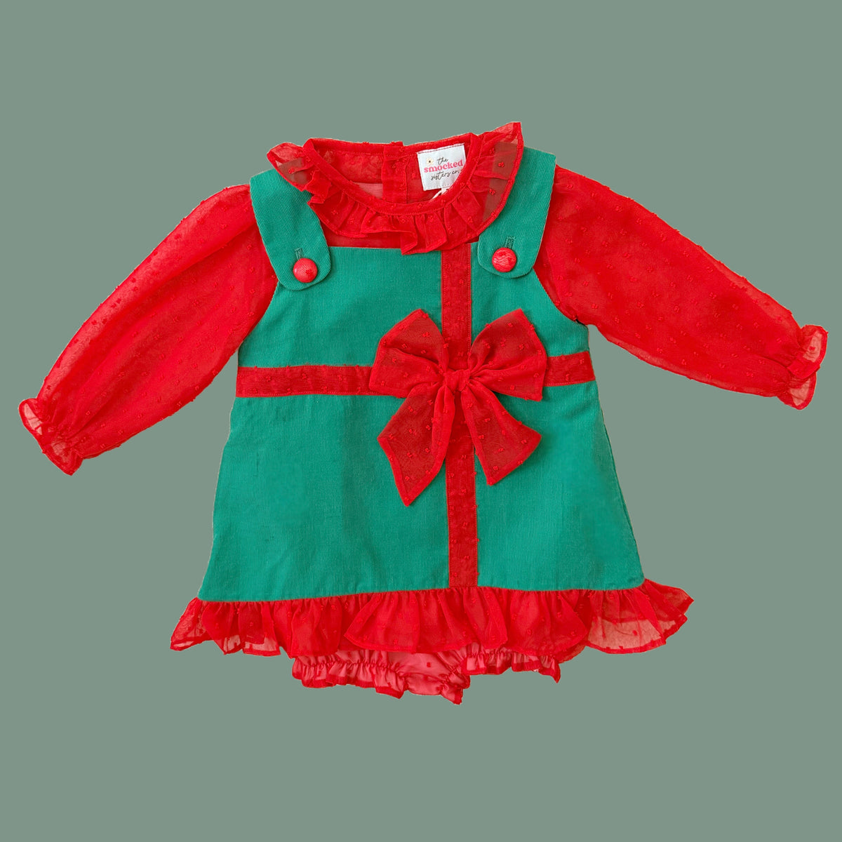 Isabelle’s Chiffon & Corduroy Present Skirted Bubble Set