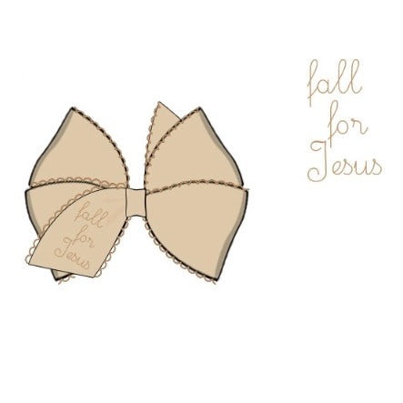 Fall For Jesus Bow
