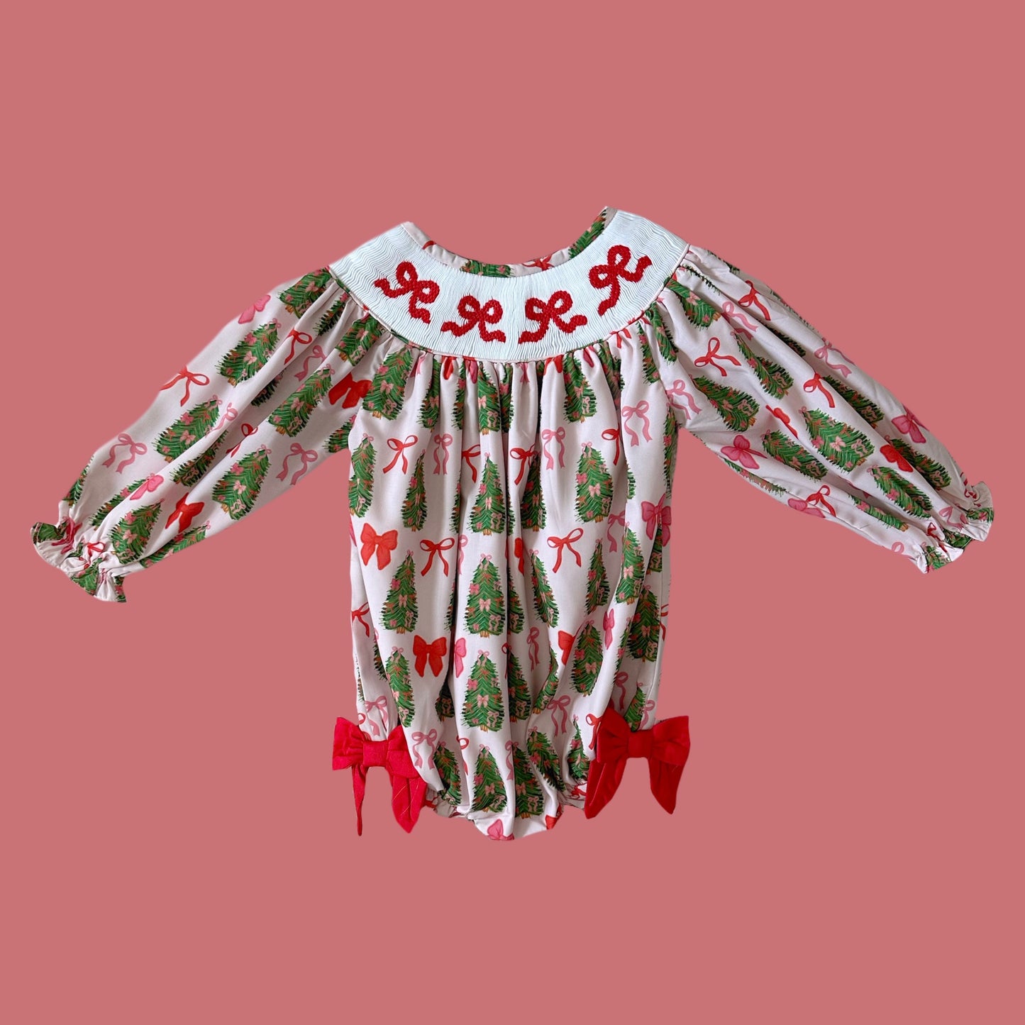 Girly Christmas Bow Bubble