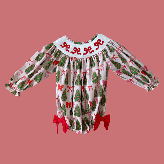 Girly Christmas Bow Bubble