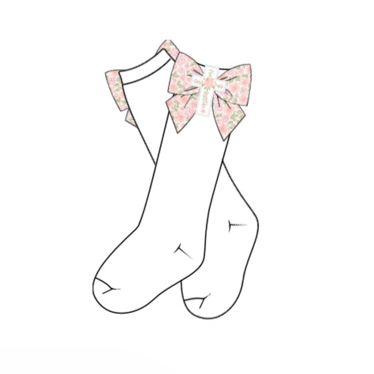 PREORDER: He is Risen Floral Socks (February TAT)