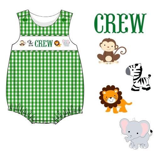 CUSTOM PREORDER: Custom Name Zoo Animals Boy Bubble