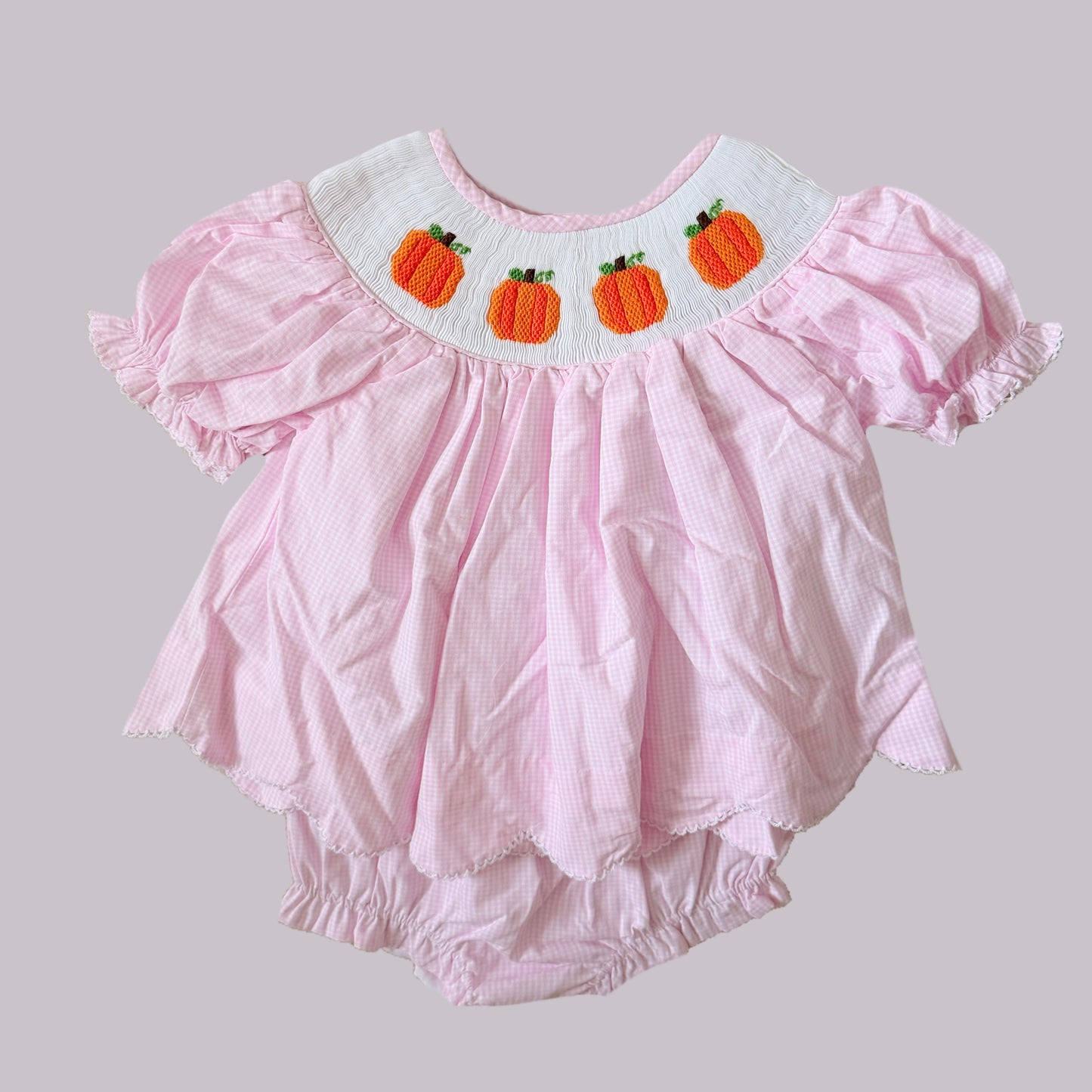 Pink Pumpkin Diaper Set