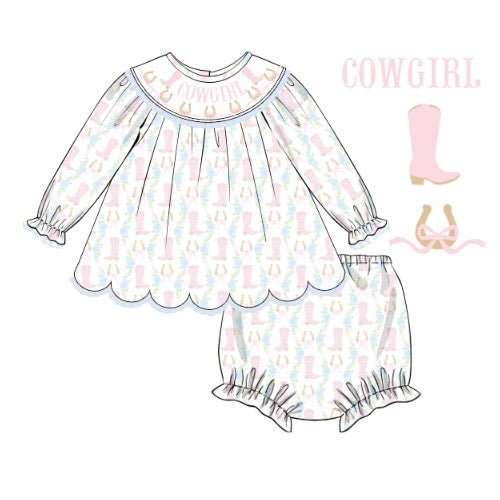 PREORDER: Cowgirl Diaper Set (November TAT)