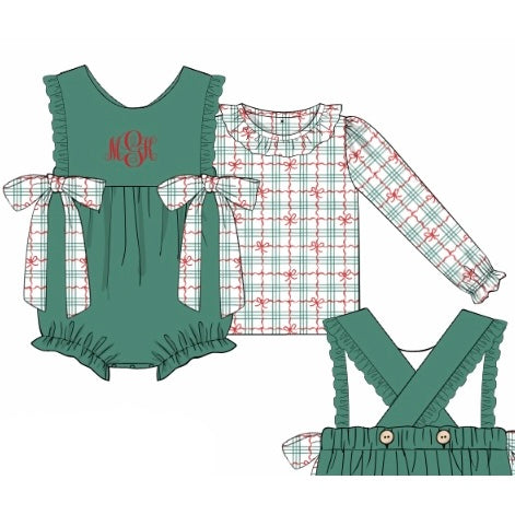CUSTOM PREORDER: Monogram Corduroy Christmas Set (November TAT)