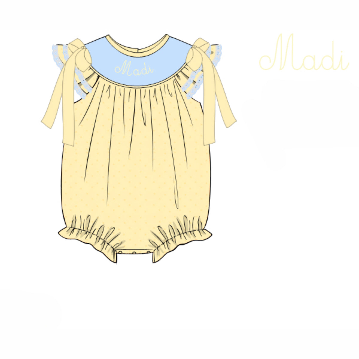 CUSTOM PREORDER: Custom Name Yellow & Blue Bubble (February TAT)