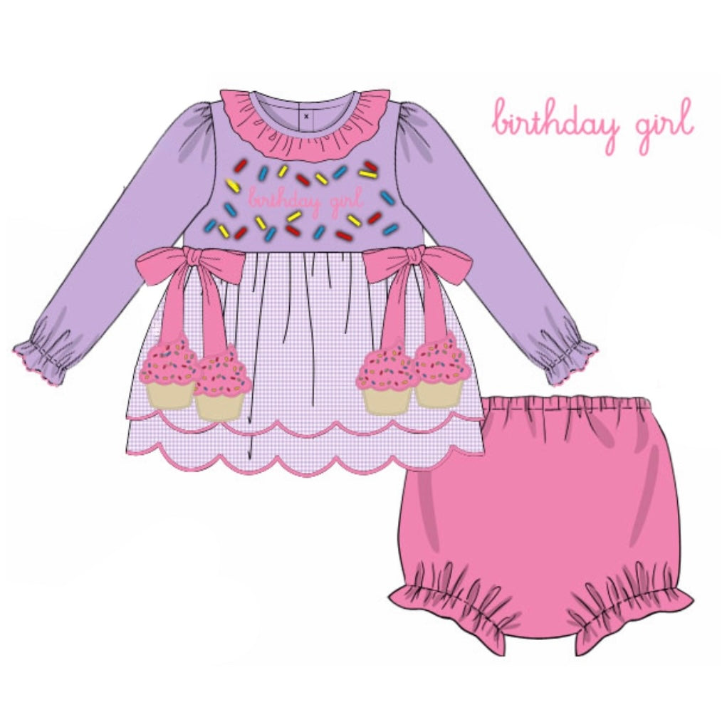 PREORDER: Birthday Girl Diaper Set (December TAT)