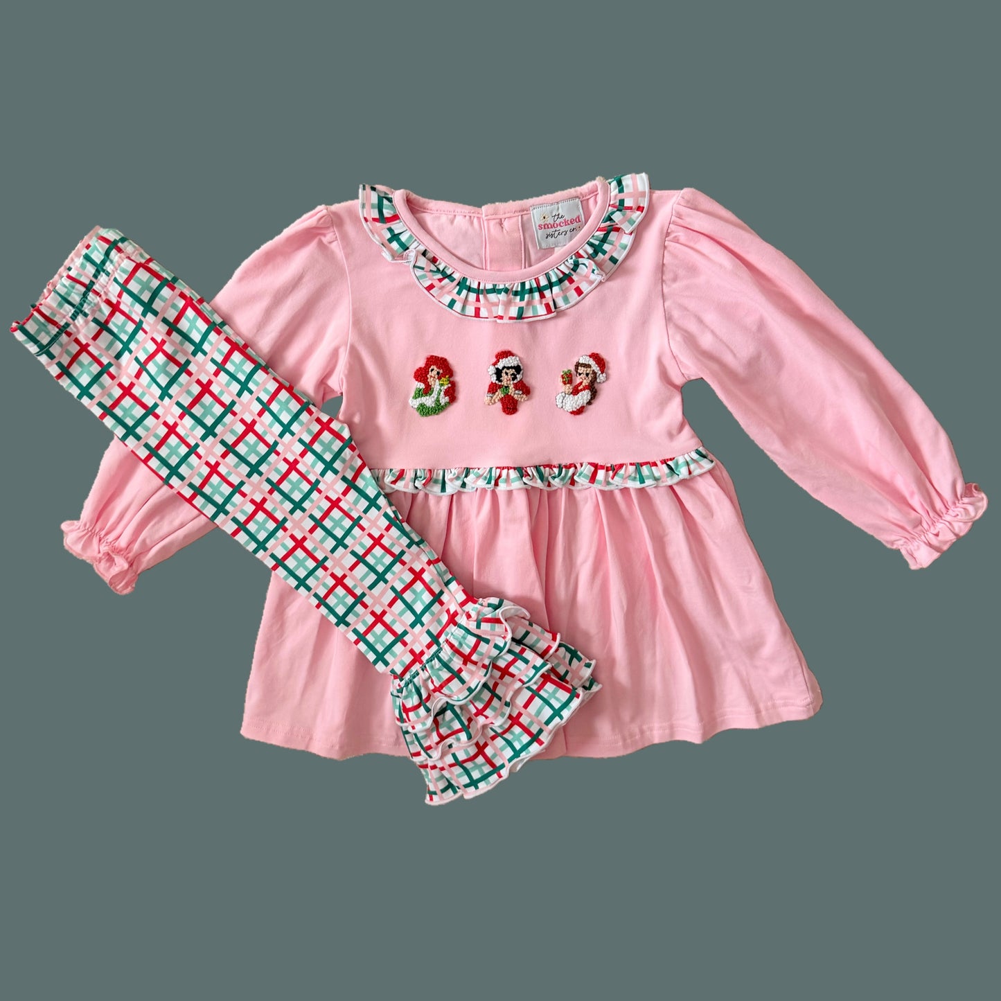 PREORDER: Christmas Princesses Ruffle Legging Set (October TAT)