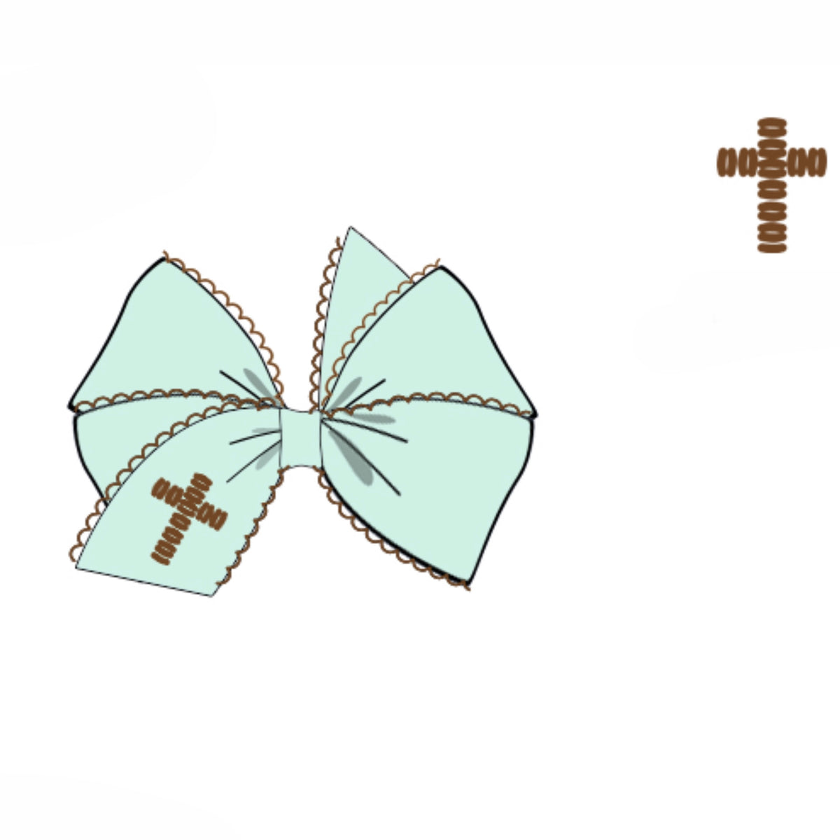 PREORDER: Mint Bullion Stitch Bow (February TAT)