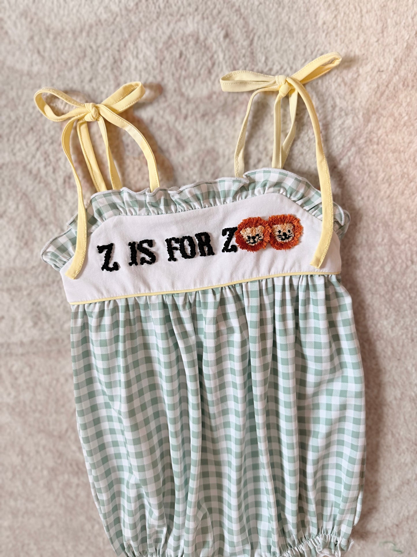 PREORDER: Z is for Zoo Diaper Set (May TAT)