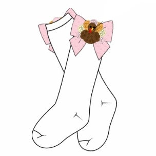 Beaded Turkey Socks