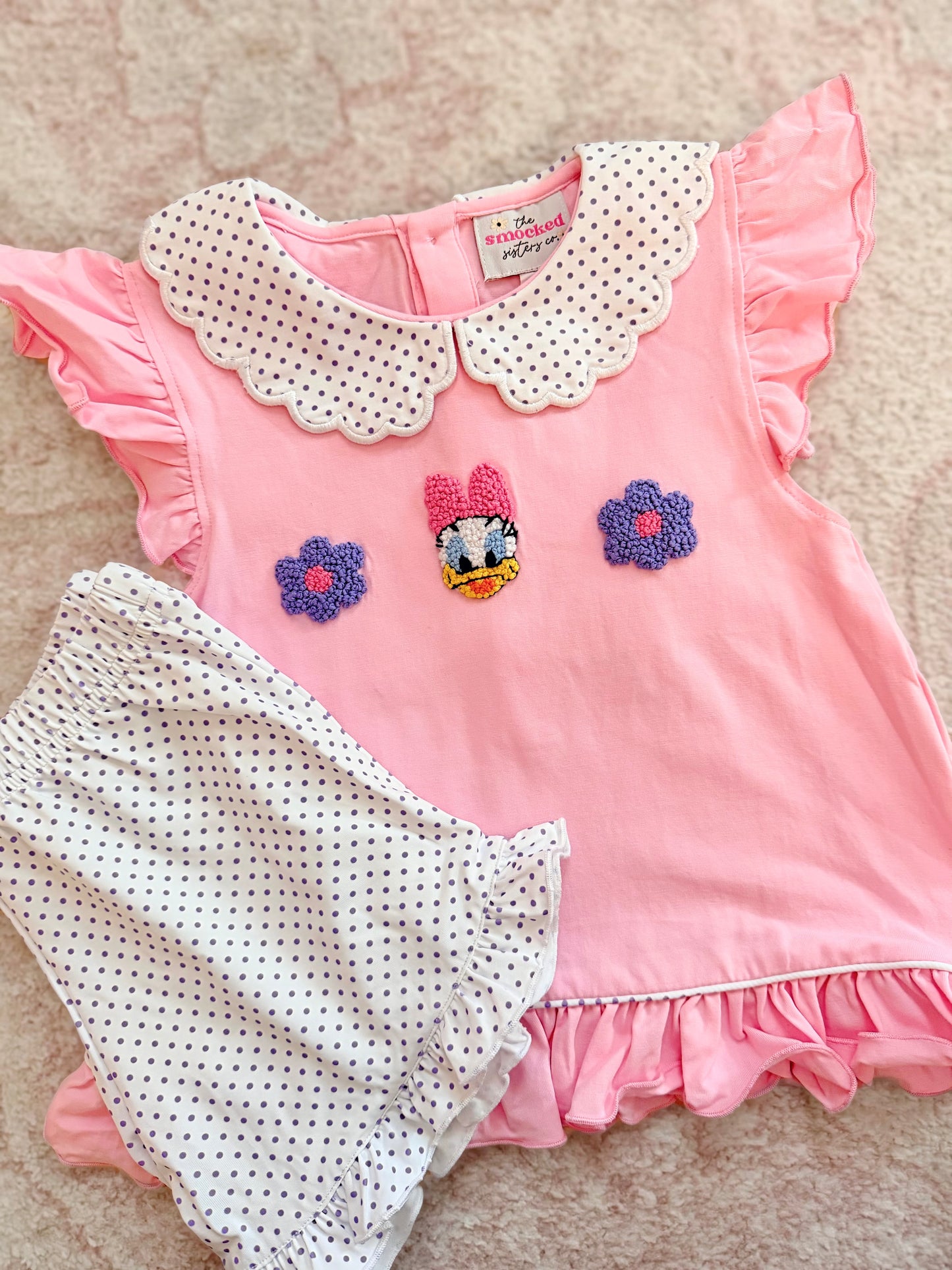 Floral Duck Shorts Set