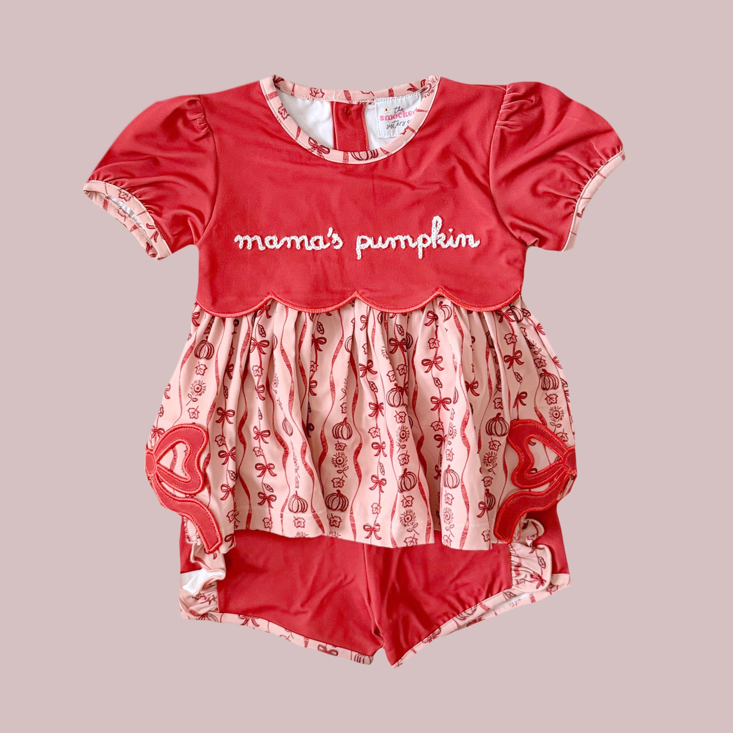 Mama’s Pumpkin Chainstitch Shorts Set