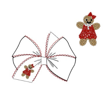 PREORDER: Ruthie’s Beaded Gingerbread Bow (October TAT)