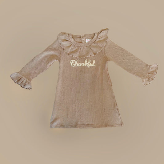 French Knot Fall Thankful Sweater Dress