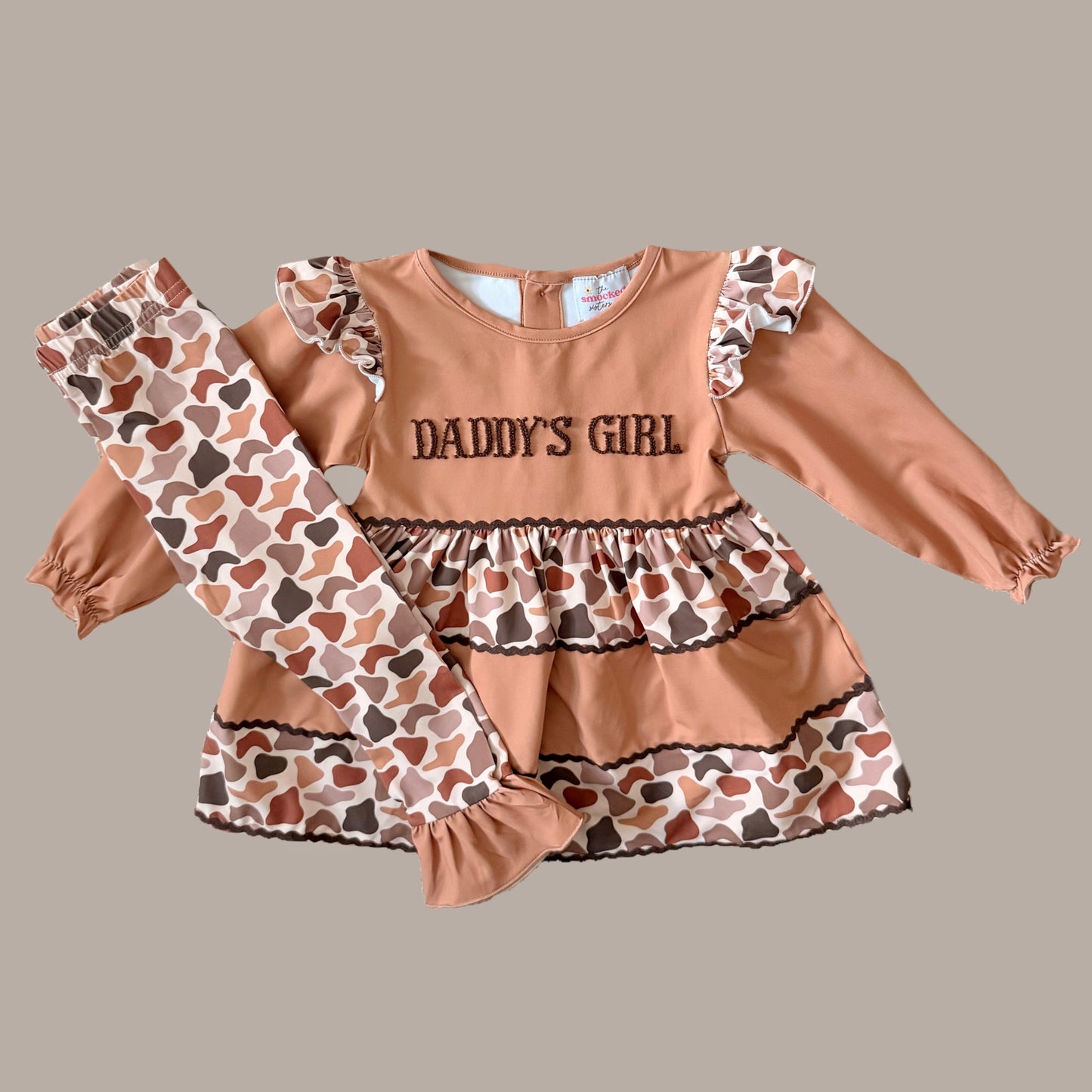 Daddy’s Girl Tiered Camo Pants Set