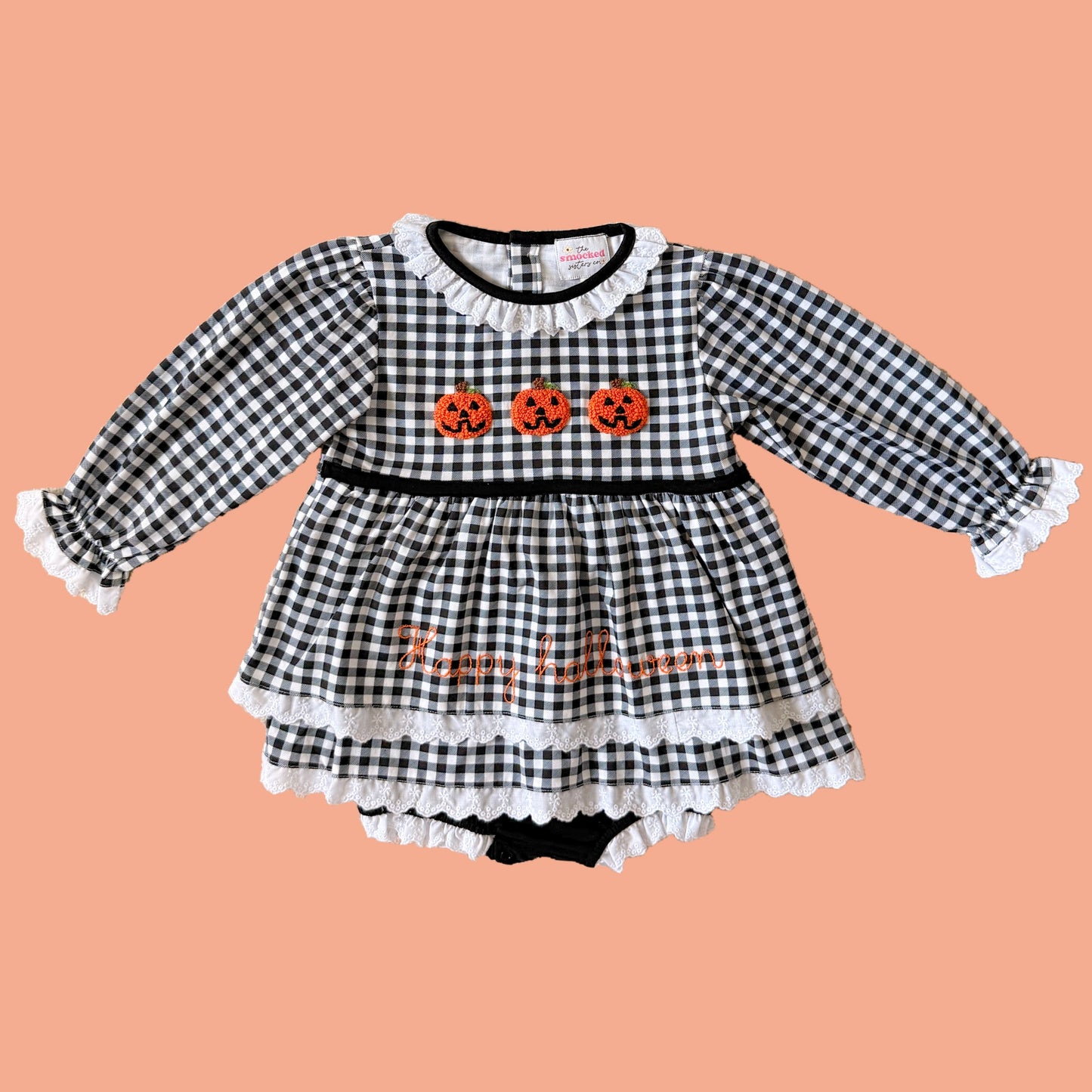 French Knot Happy Halloween Skirted Bubble