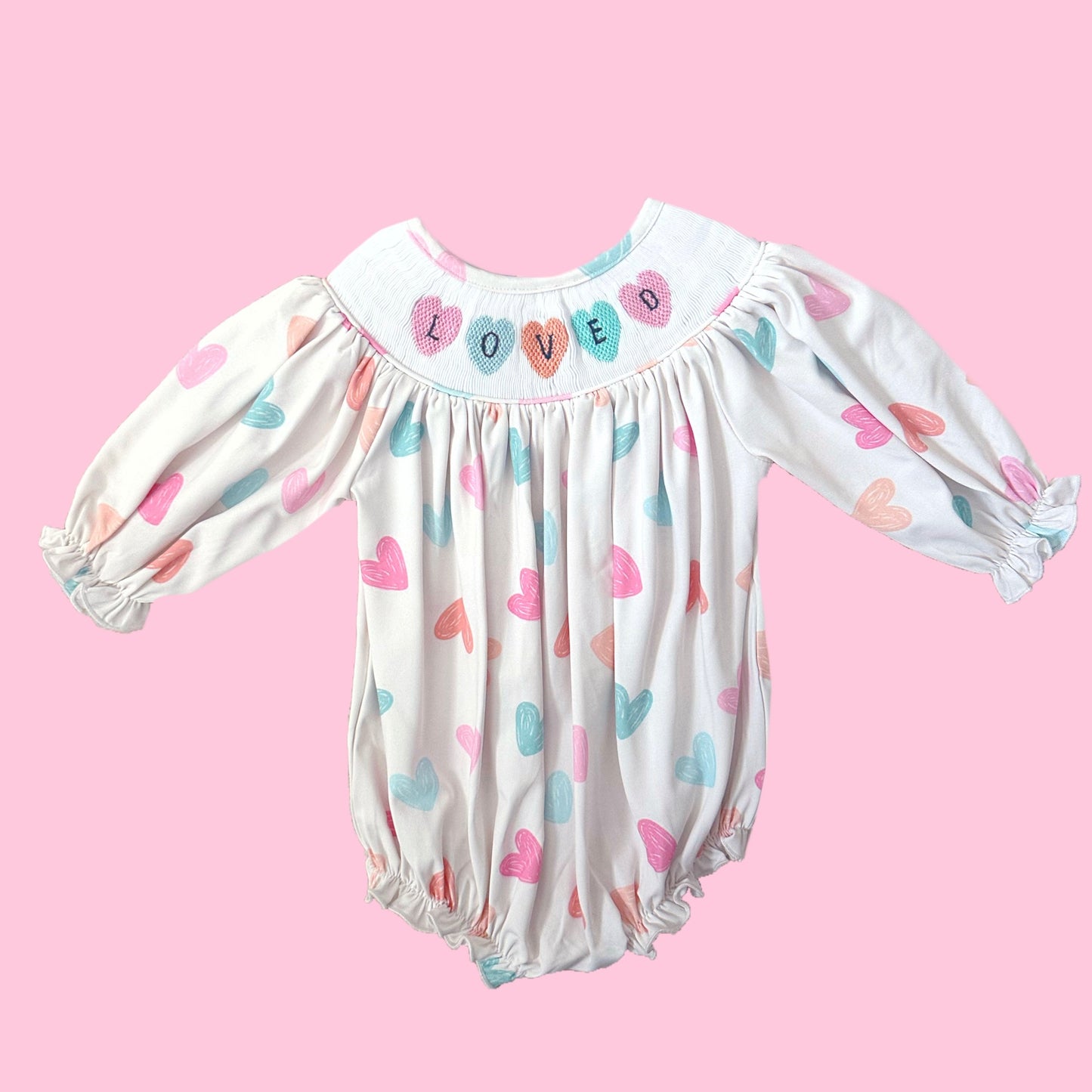 Pastel Heart Loved Bubble