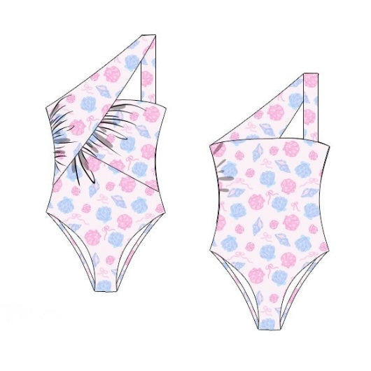 PREORDER: Pastel Shell Mom Swim (May TAT)