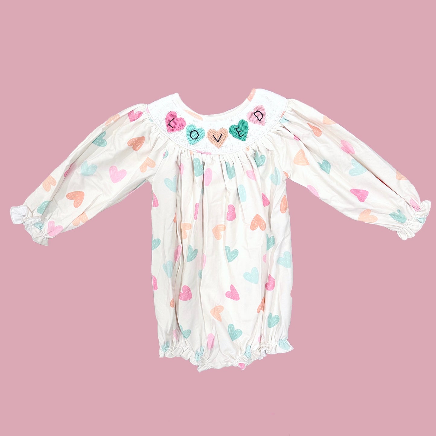 Pastel Heart Loved Bubble