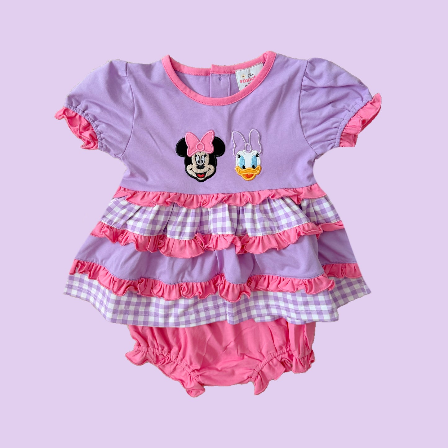 Applique Duck & Mouse Diaper Set