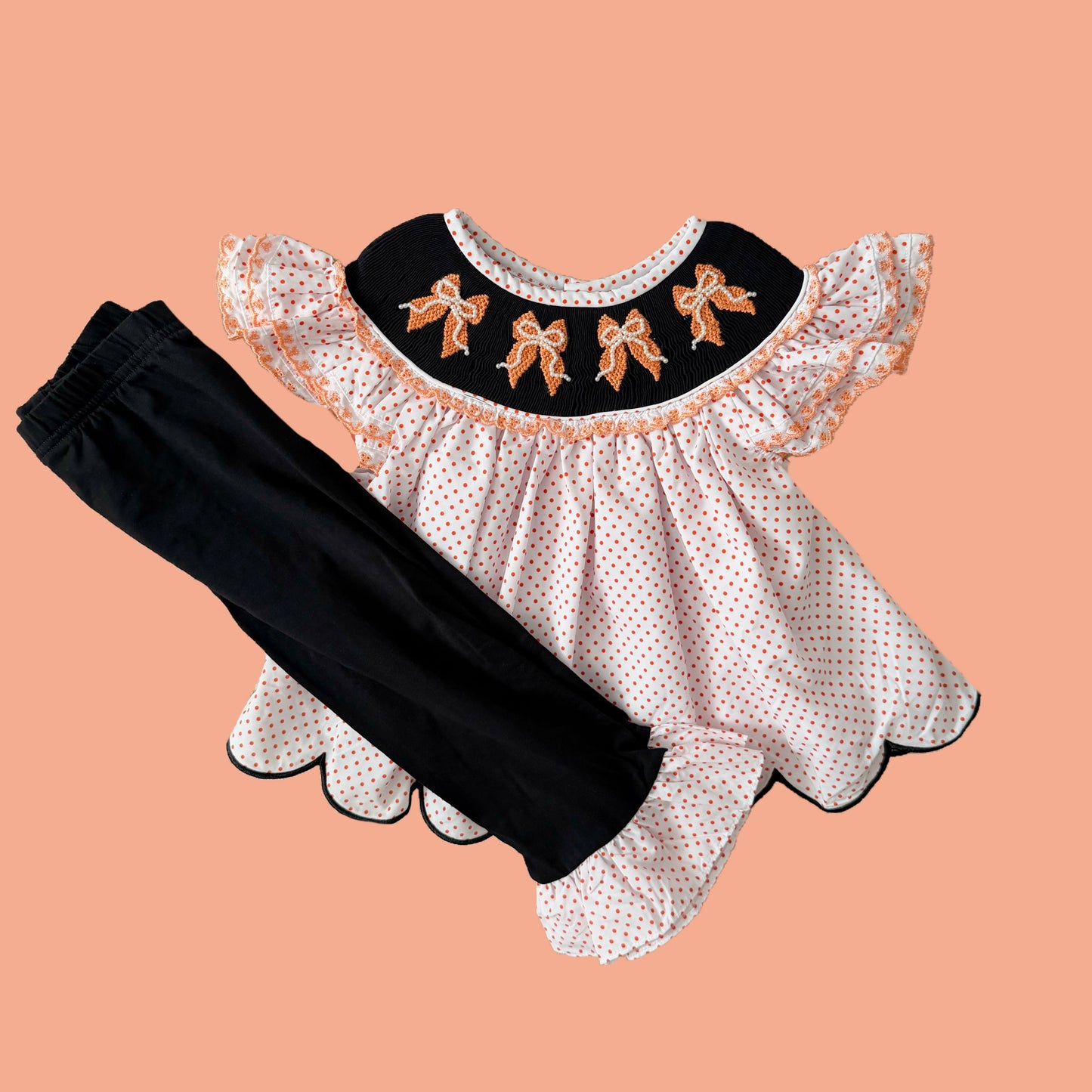 Halloween Bows Pants Set