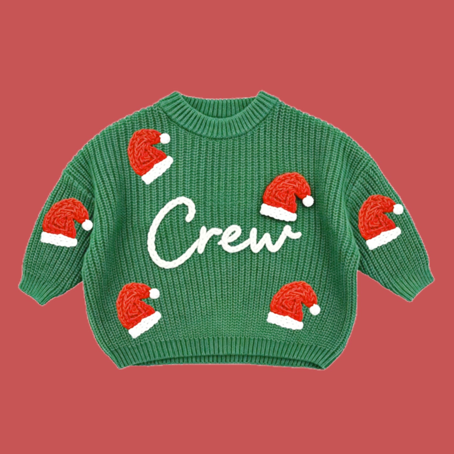PREORDER: Custom Name Christmas Santa Hat Sweater - Boy (November TAT)