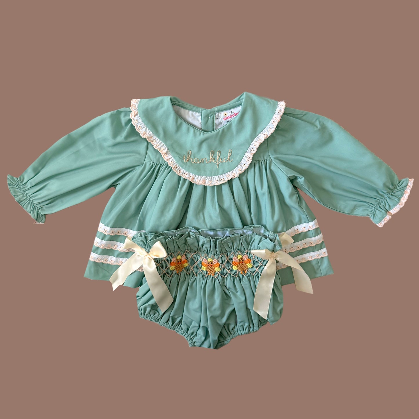 Thankful Thanksgiving Little Turkey Diaper Set