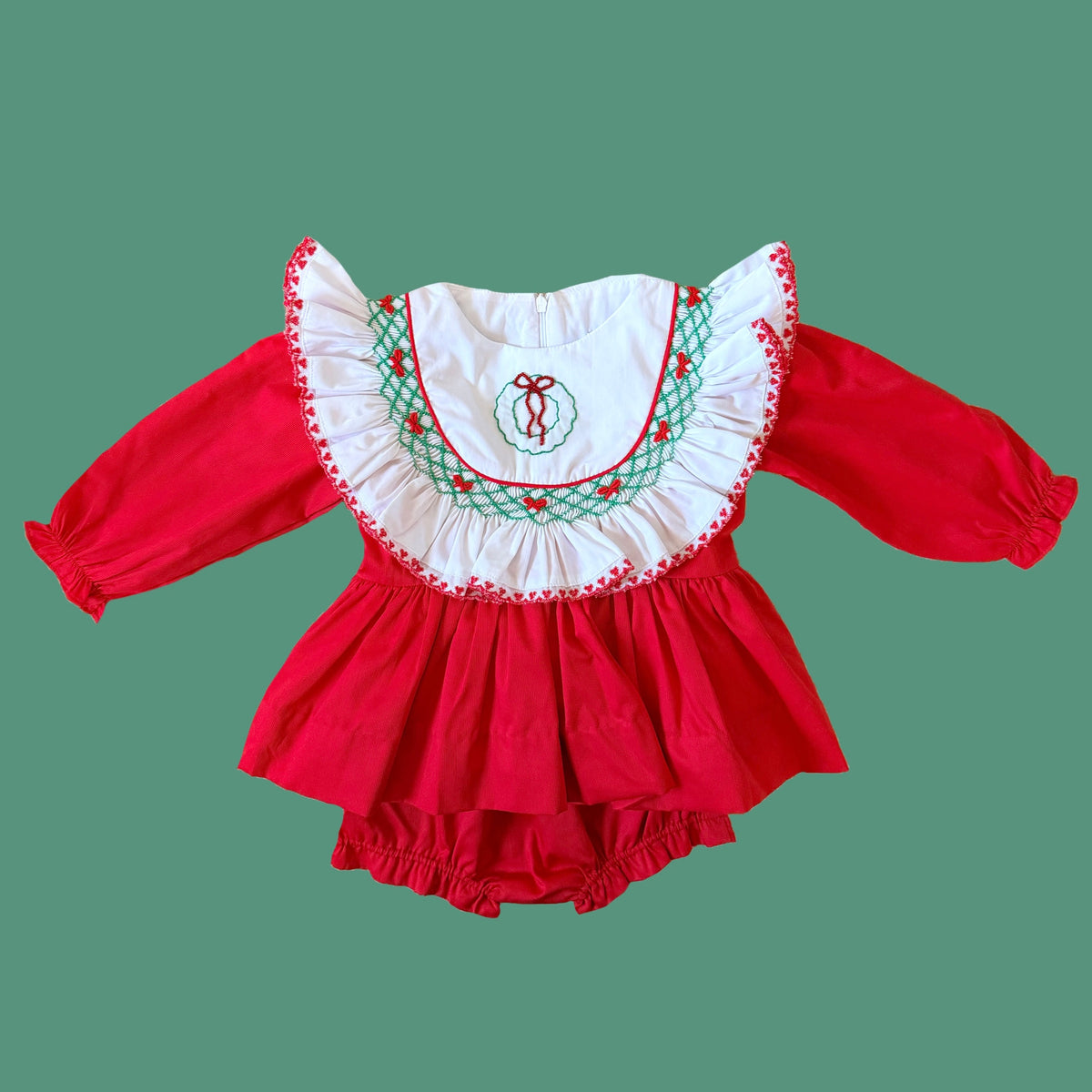 Wreath Bib Diaper Set