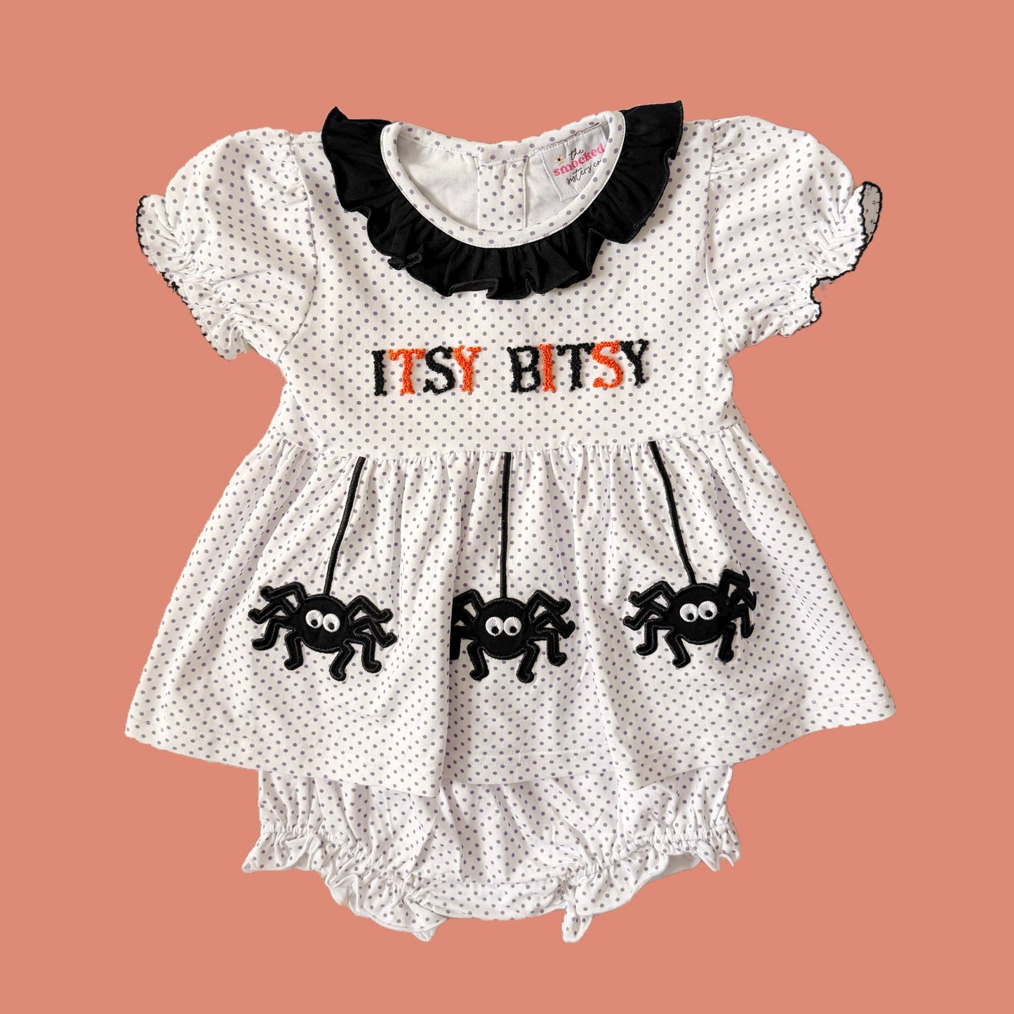 French Knot Itsy Bitsy Spider Diaper Set
