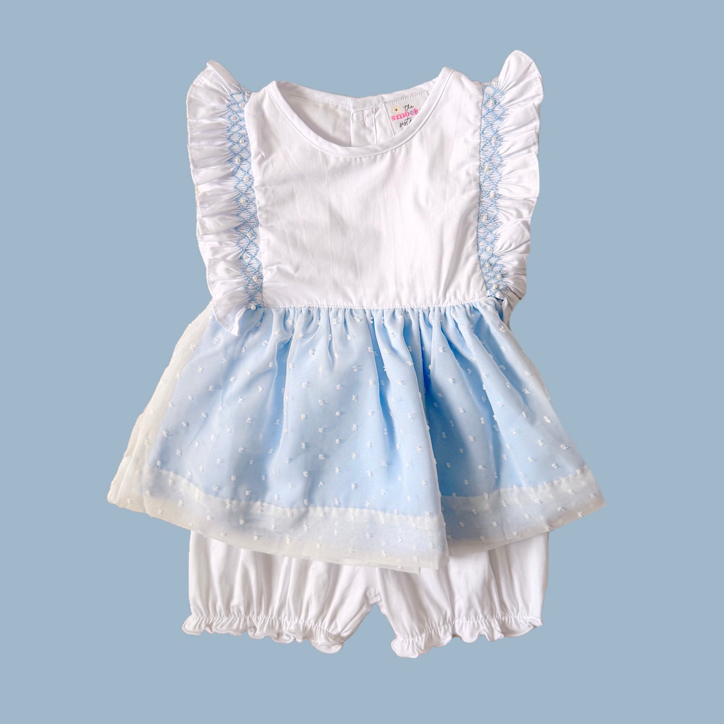 Chiffon & Pearls Bubble Shorts Set