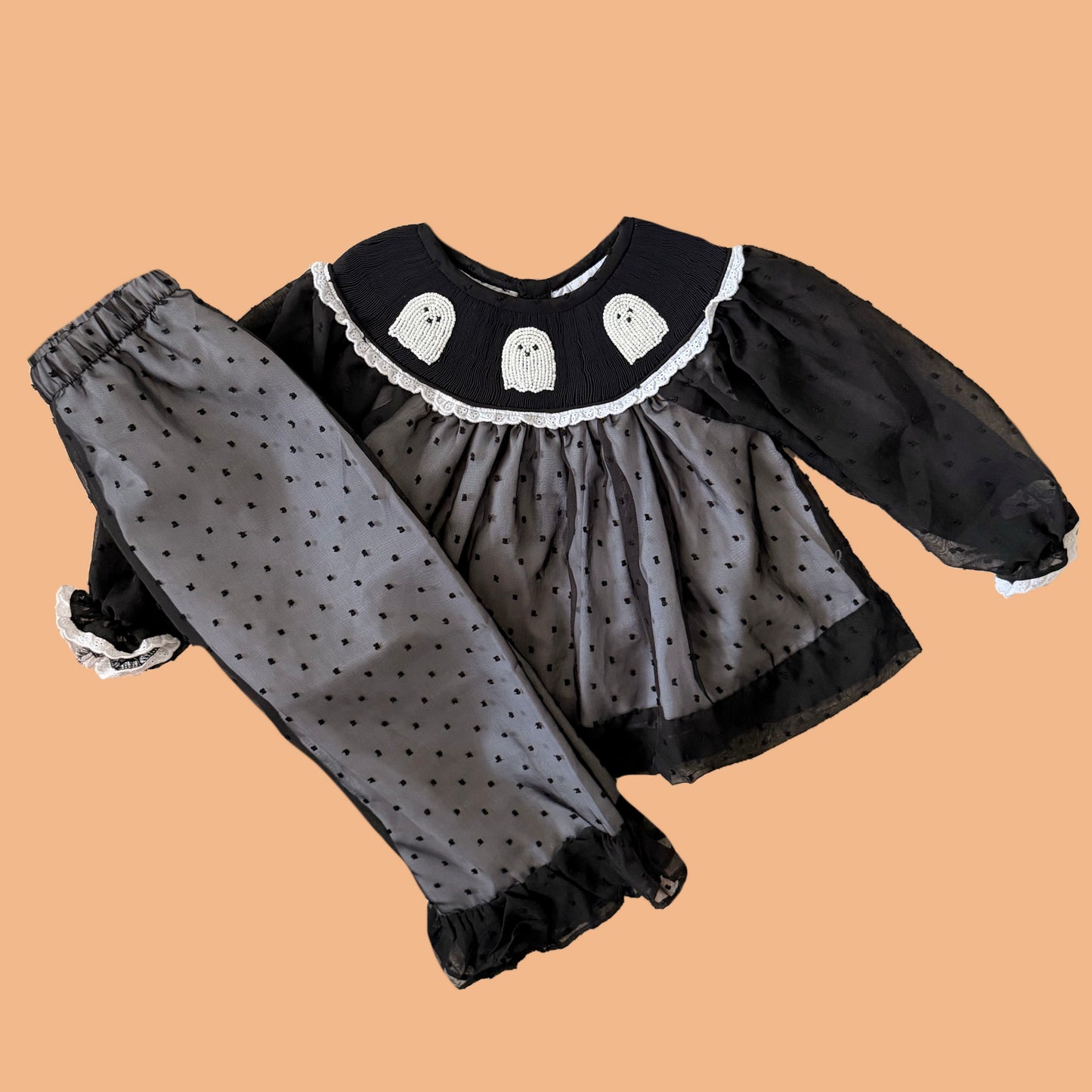 Beaded Ghost Pants Set