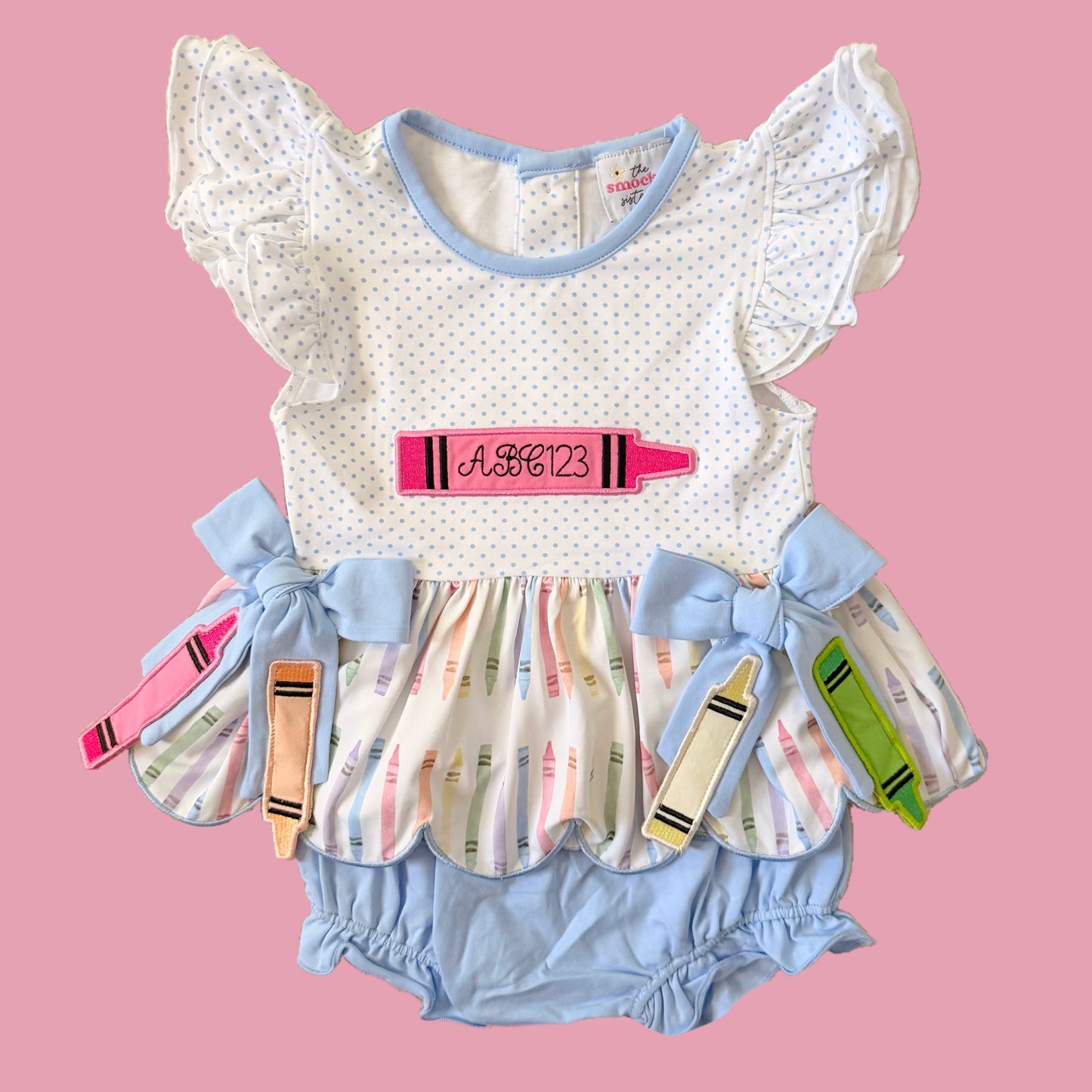 ABC123 Crayon Diaper Set