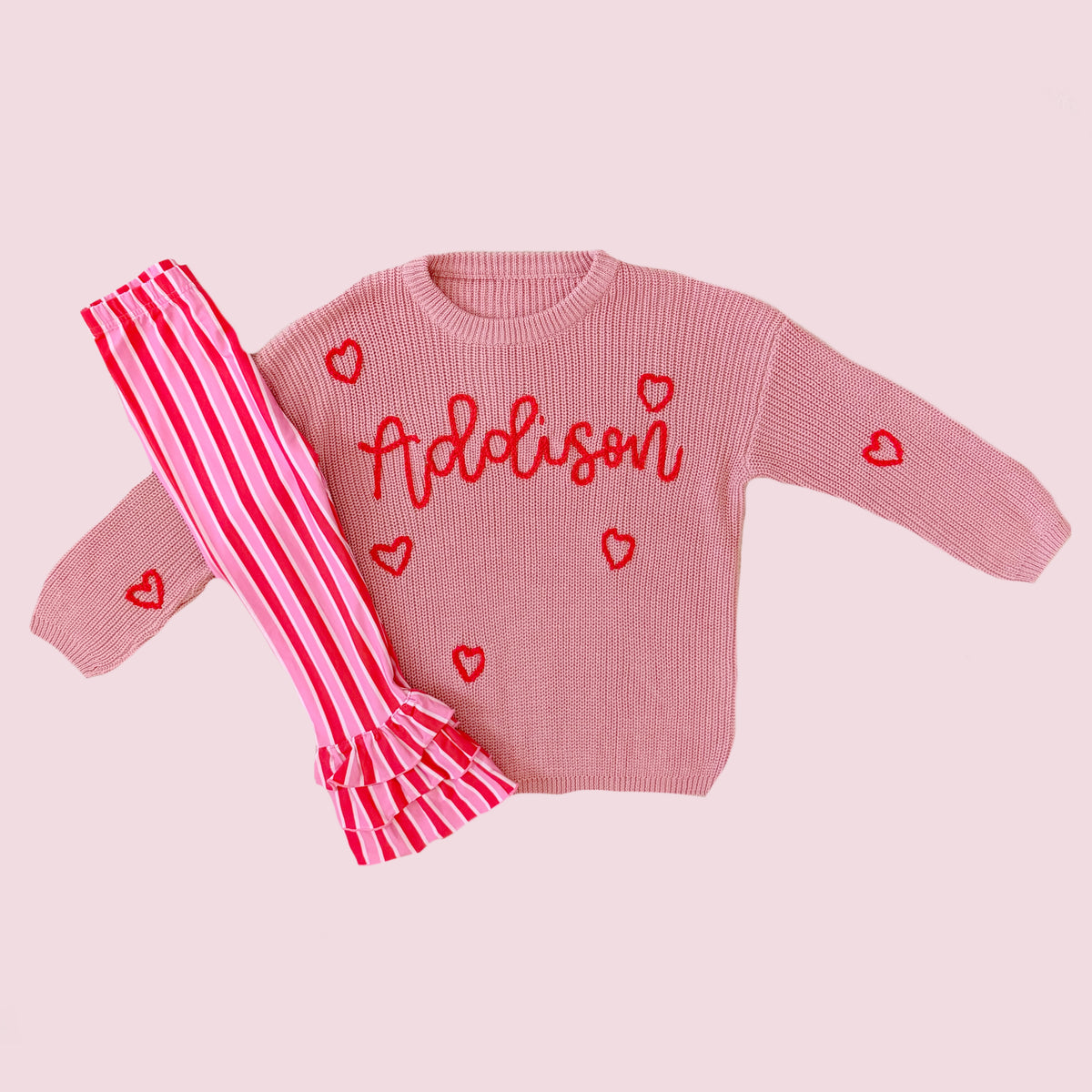 PREORDER: Custom Name Love Heart Sweater (January TAT)
