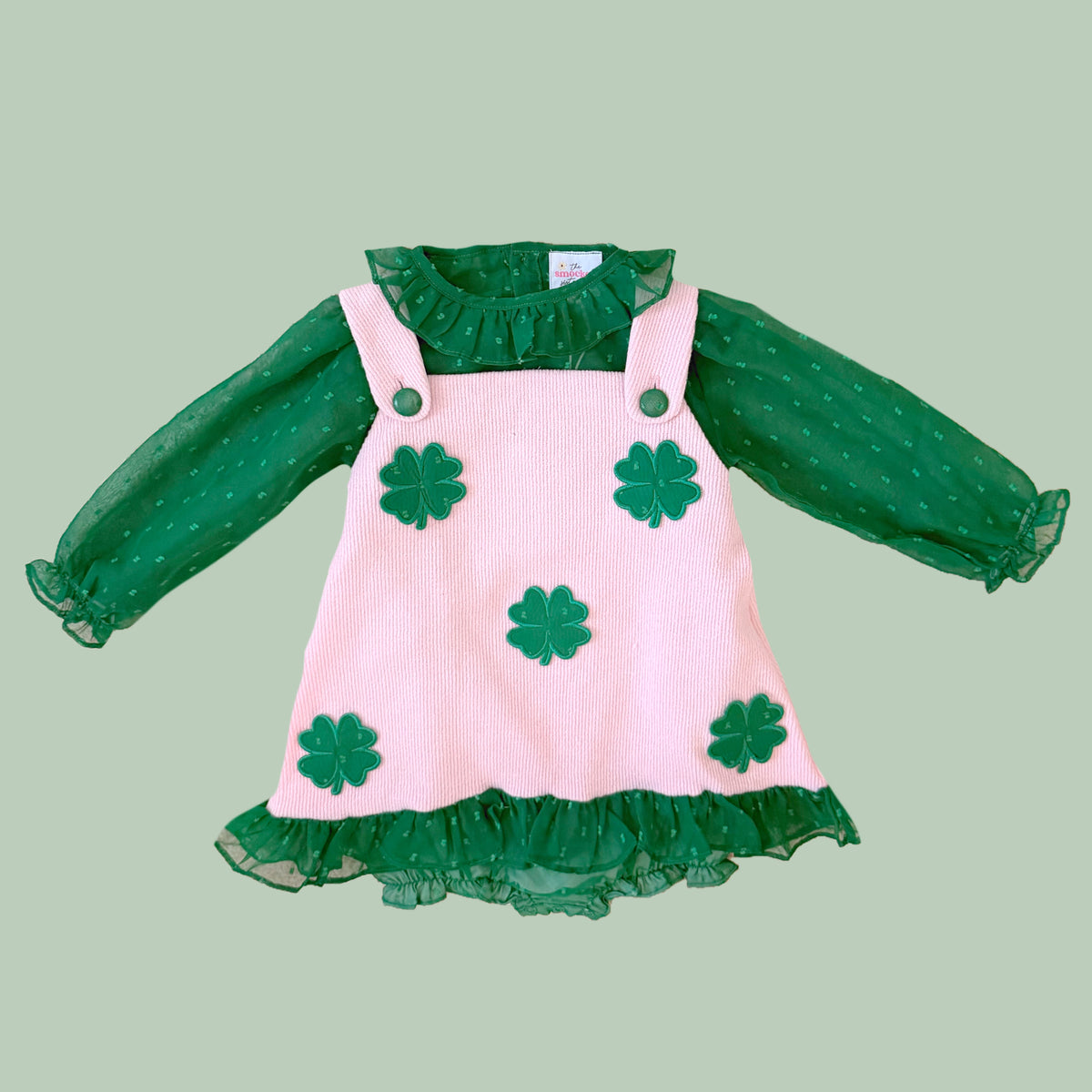 PREORDER: Cardigan Shamrock Skirted Bubble Set (January TAT)