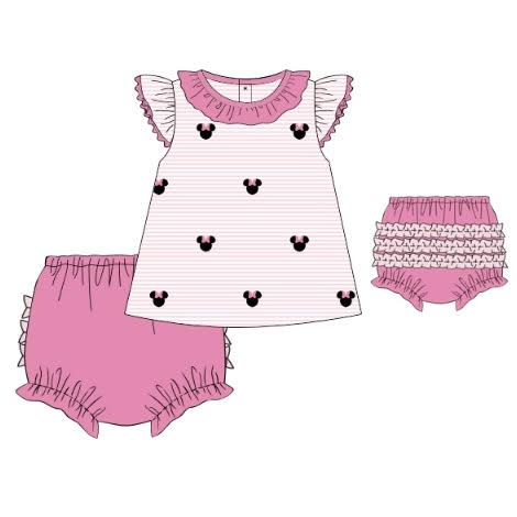 FLASH PREORDER: Main Street Mouse Diaper Set (Late September TAT)