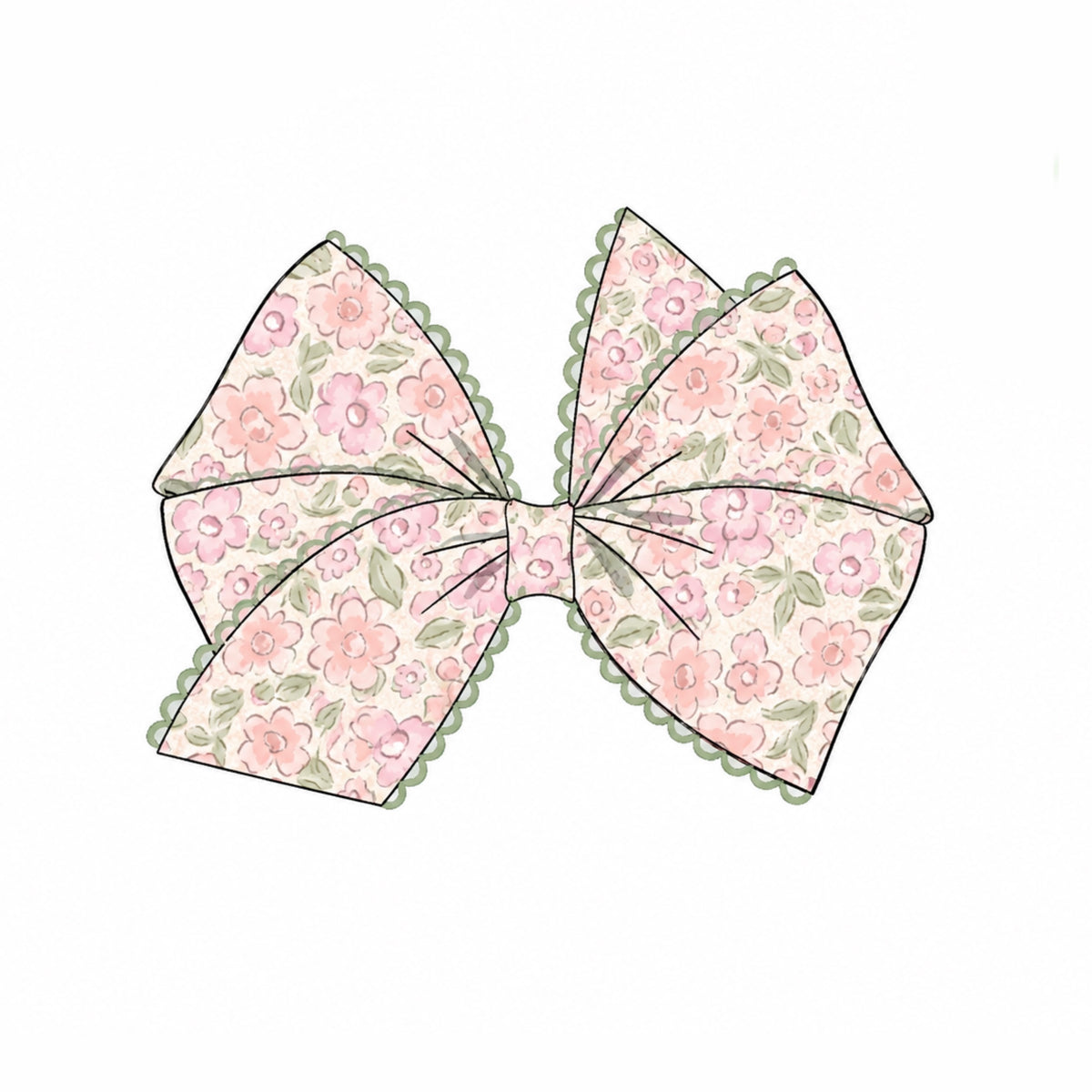 PREORDER: He is Risen Floral Bow (February TAT)