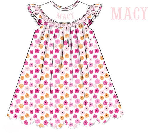 CUSTOM PREORDER: Custom Name Sweet Floral Dress