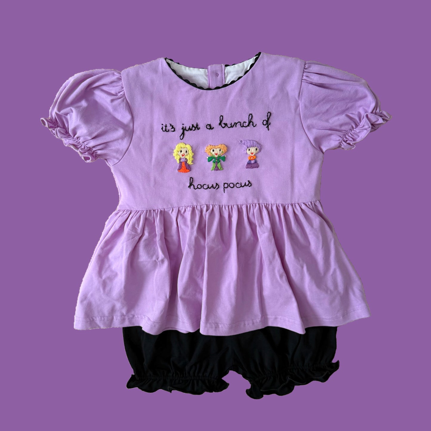 Hocus Pocus Bubble Shorts Set