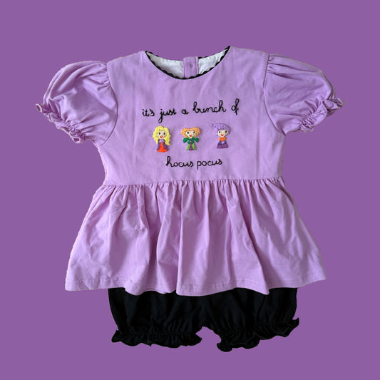 Hocus Pocus Bubble Shorts Set