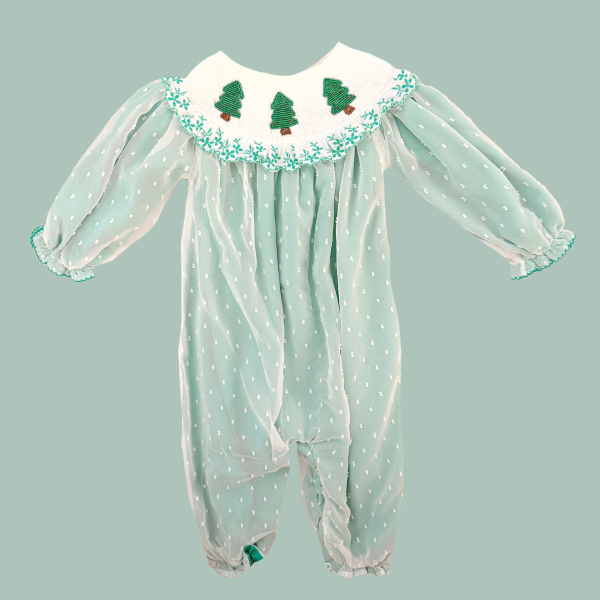 Chiffon Beaded Christmas Tree Jumper