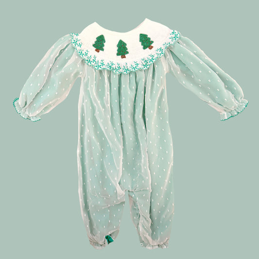 Chiffon Beaded Christmas Tree Jumper